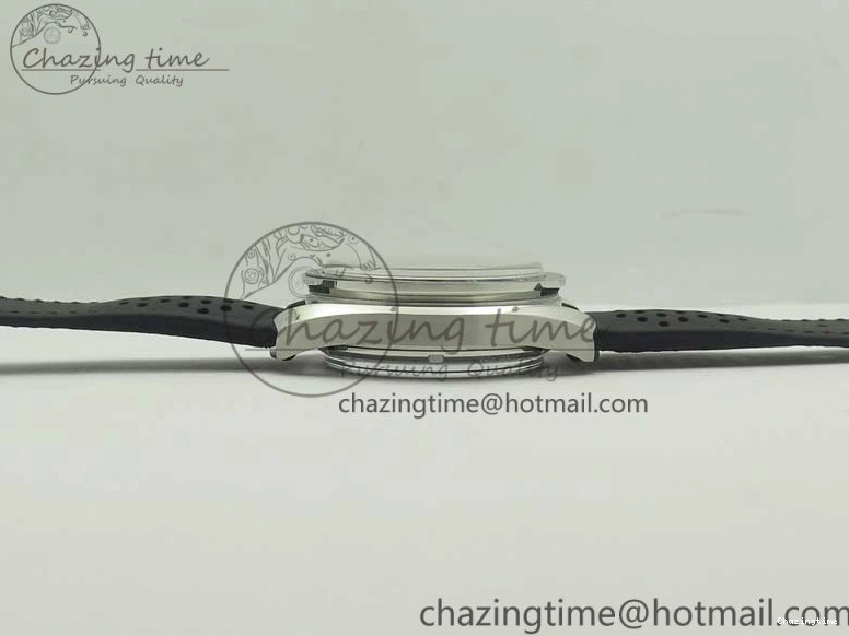 1224 Racing Master Chronometer OMF 1:1 Best Edition Black Dial Orange Hand on Black Leather Strap A Contemporary 7999